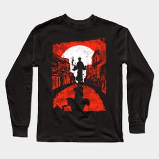 Demon On The Street - Cursed Japanese Demon Long Sleeve T-Shirt